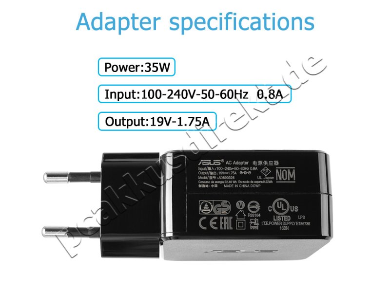 33W Netzteil Asus Transformer Book T300FA-FE004H T300FA-FE010H