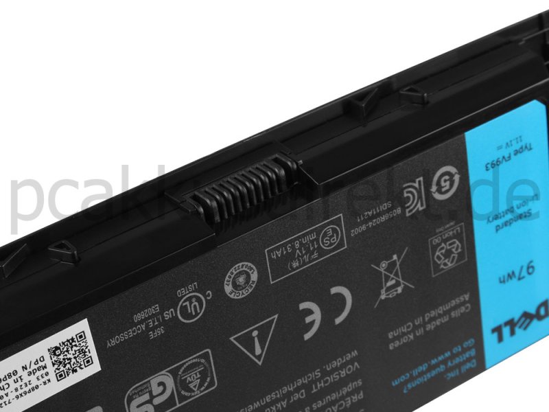 Original 9 Zellen 97Whr Akku Dell Precision M4600 P13F P13F001