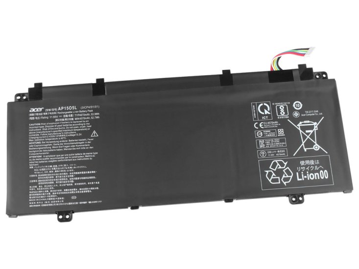 4670mAh 53.9Wh 3-Zellen Akku Acer Chromebook 13 CB713-1W - zum Schließen ins Bild klicken