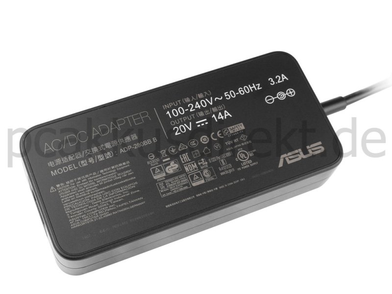 280W Asus ROG Zephyrus M GU502DU Netzteil Ladegerät + Ladekabel