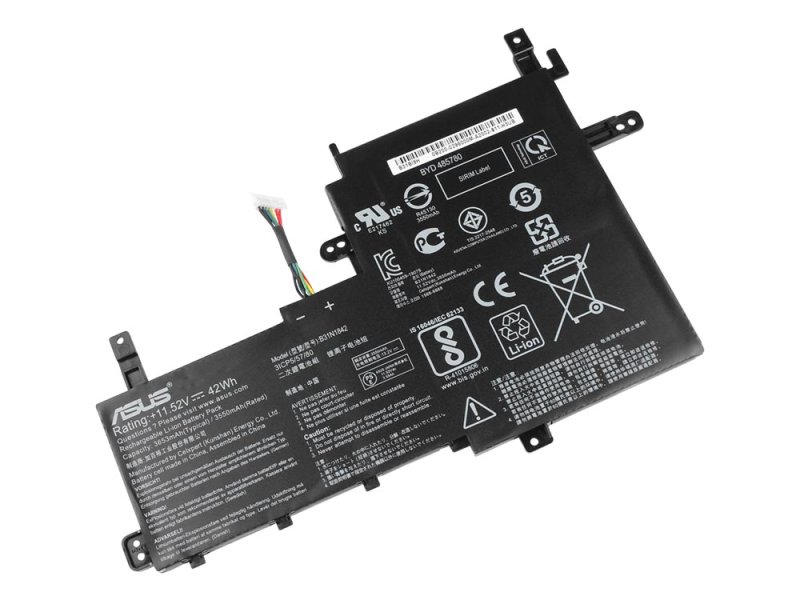 Original 3645mAh 42Wh 3-Zellen Asus S531FA-BQ023T Akku