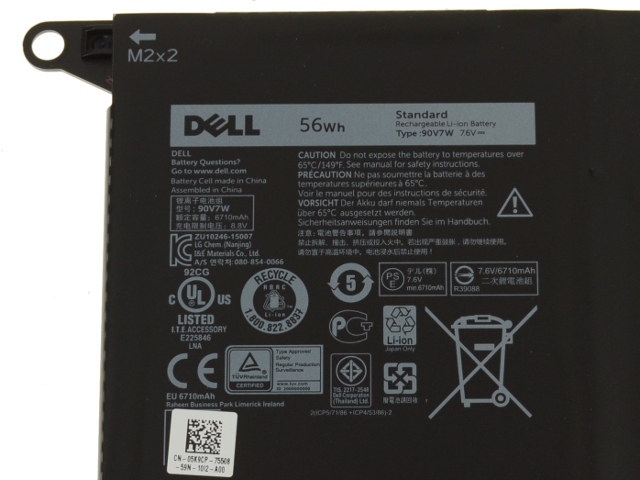 Original 52Whr Akku Dell XPS 13-9343