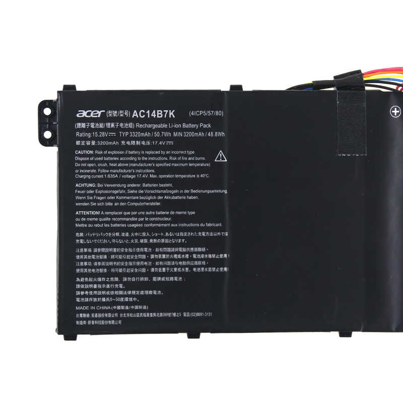 Original 3320mAh 50.7Wh 4-Zellen Akku Acer Swift 3 SF314-56-56VA