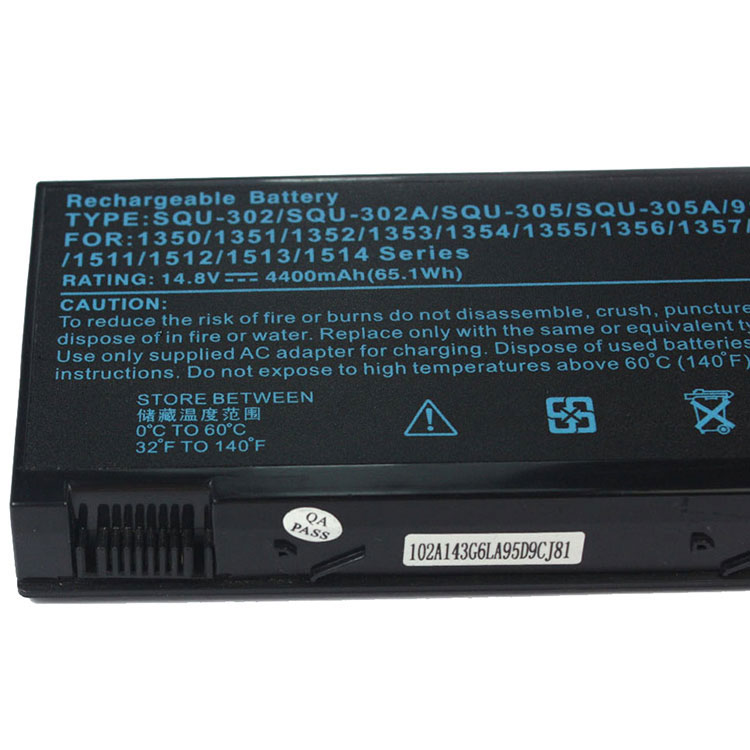 4400mAh 65Wh 8-Zellen Akku Acer Aspire 1350LMi Aspire 1510