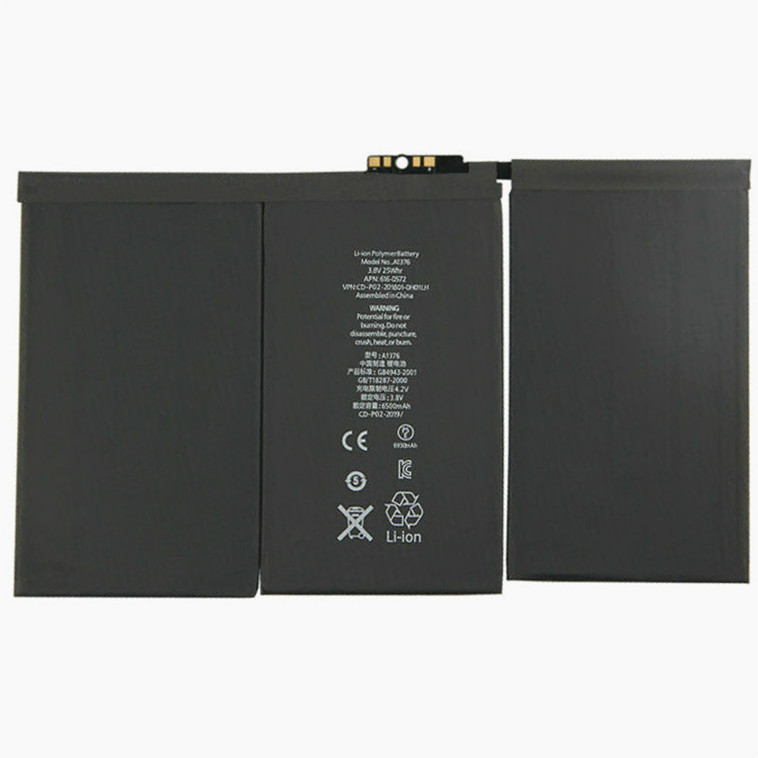 6500mAh 25Wh 3 Zellen Akku Apple iPad 2(64GB) Wifi