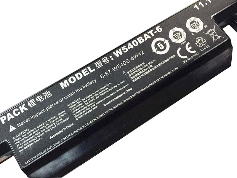4400mAh 48.84Wh 6 Zellen Akku Schenker XIRIOS B502