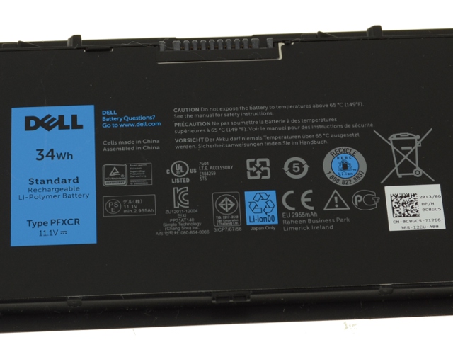 Original 3 Zellen 34Whr Akku Dell Latitude E7450 P40G P40G002