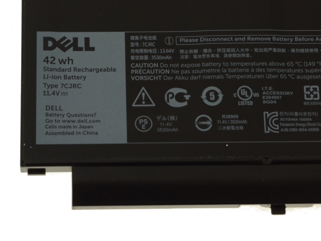 Original 3530mAh 42Wh 4-Zellen Akku Dell Latitude E7470-KKJHD