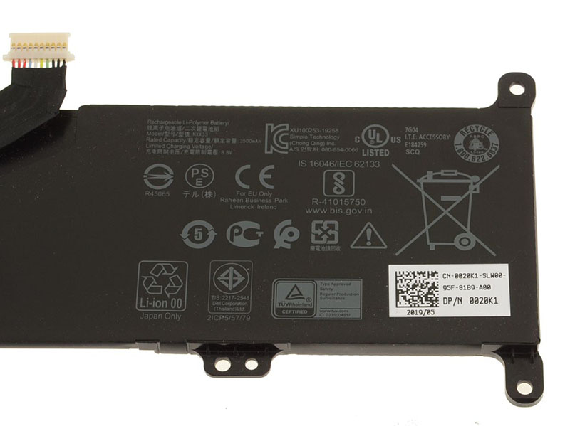 Original 3500mAh 28Wh Dell Inspiron 3195 2-in-1 P31T P31T001 Akku