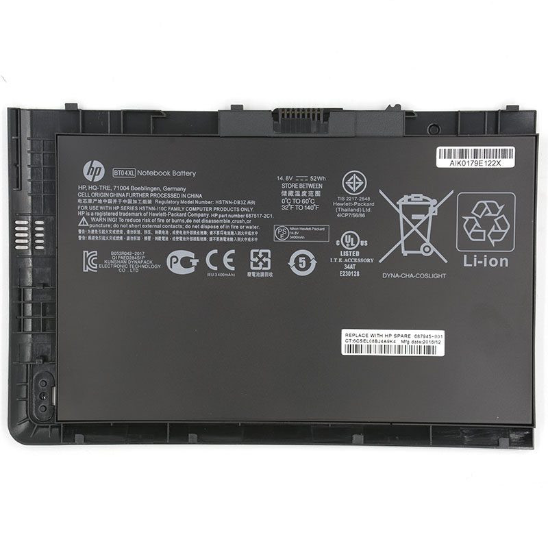 52Whr Akku HP EliteBook Folio 9470m-08019000000 9470m-08019000010