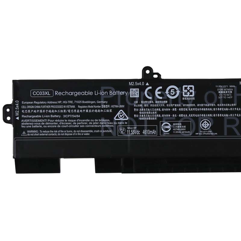 Original 4610mAh 56Wh 3 Zellen Akku HP L77991-005