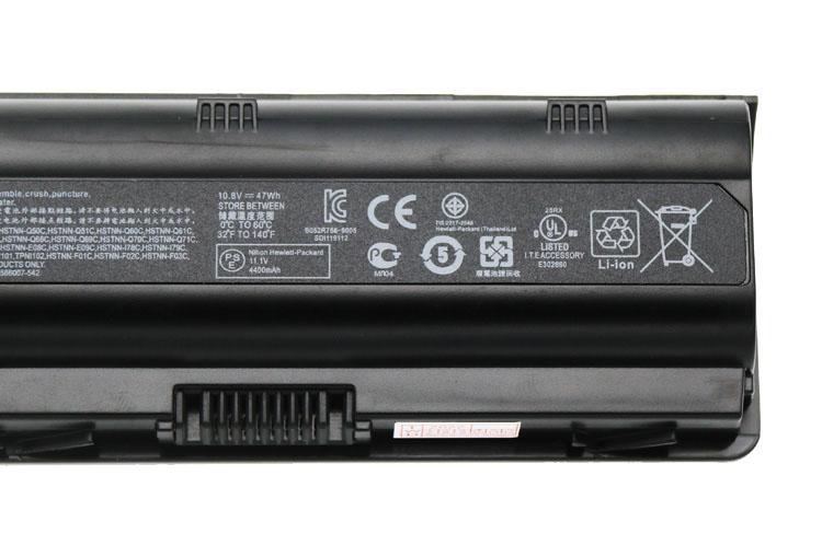 Original HP 593554-001 593561-001 Akku 4400mAh 47Wh 6-Zellen