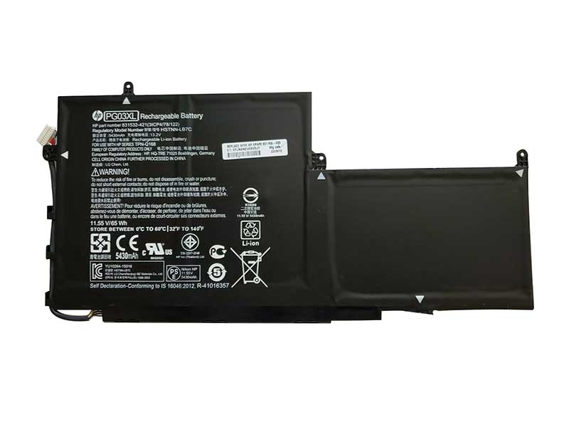 5680mAh 65Wh 3 Zellen Akku HP HSTNN-LB7C PG03XL 831532-422