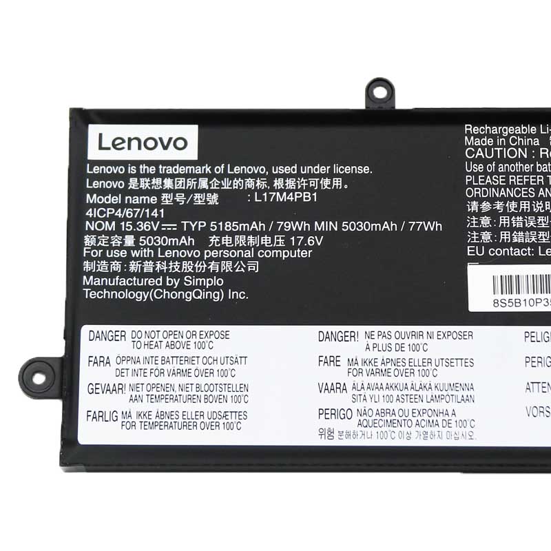 5185mAh 79Wh 4-Zellen Akku Lenovo Ideapad 720S-15IKB 81AC002XGE