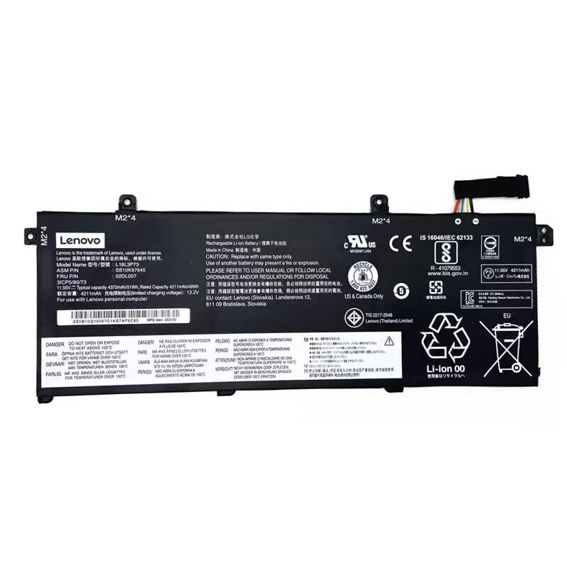 Original 4372mAh 51Wh 3 Zellen Akku Lenovo 5B10W13905 5B10W13906