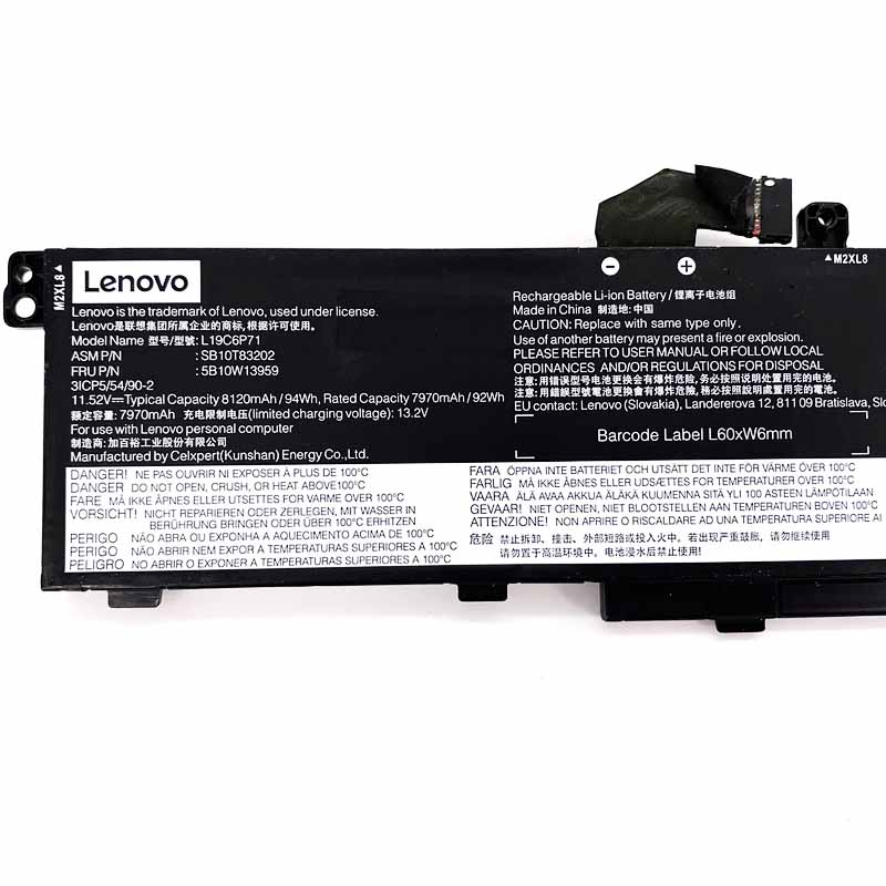 Original Lenovo ThinkPad P15 Gen 2 20YQ 20YR Serie Akku 8120mAh 94Wh