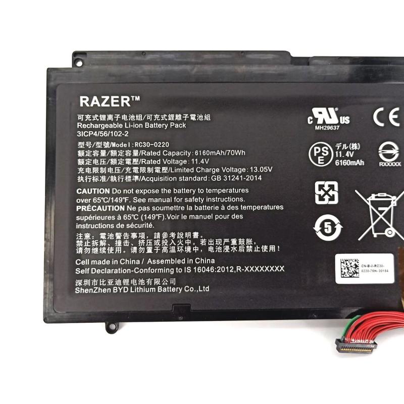 Original 6160mAh 70Wh 3 Zellen Akku Razer Blade Pro 17 RZ09-03148