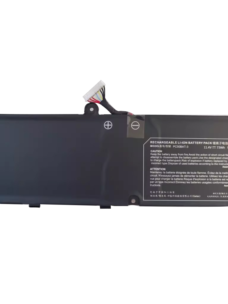 6400mAh 73Wh Clevo 6-87-PC50S-72A03 Akku